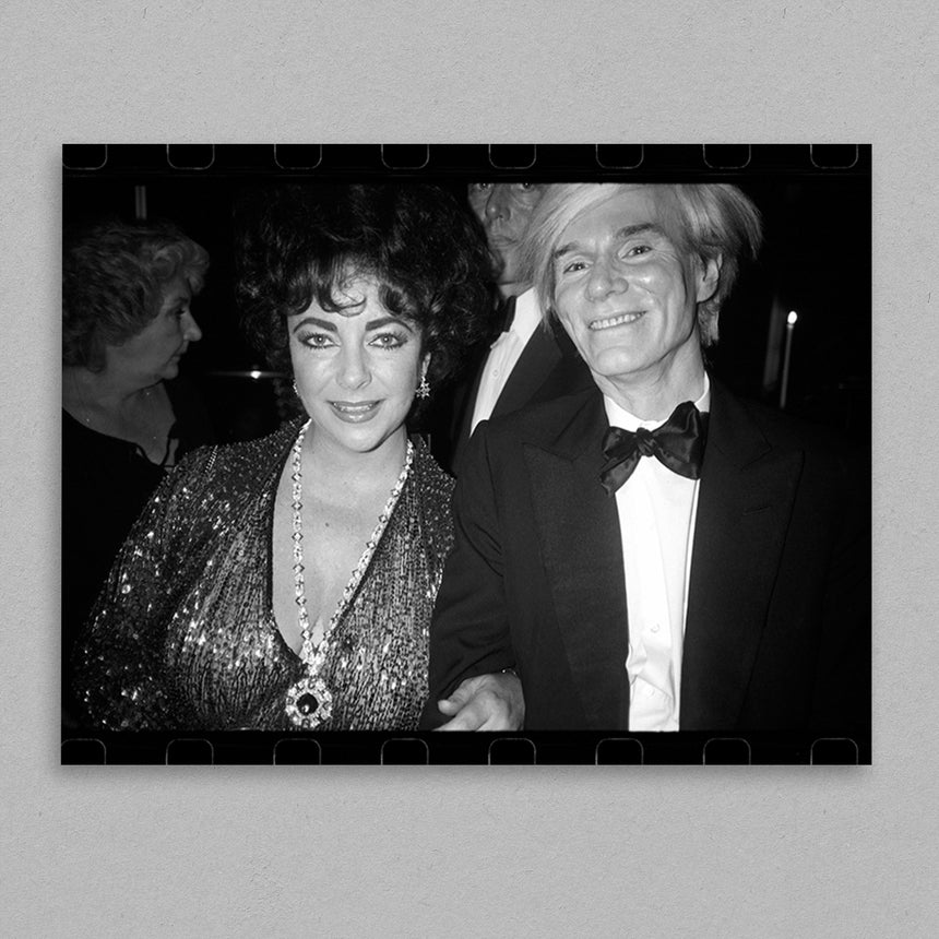 Andy Warhol with Elizabeth Taylor