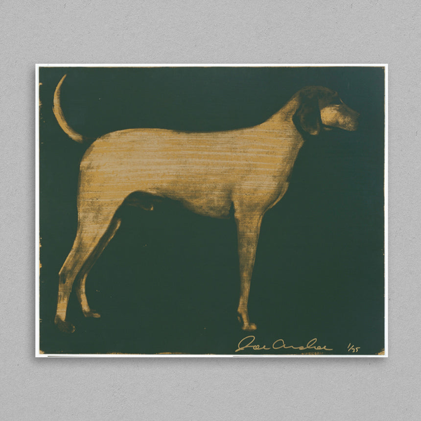 Medium Dog (Olive Green on Byzantine Gold)