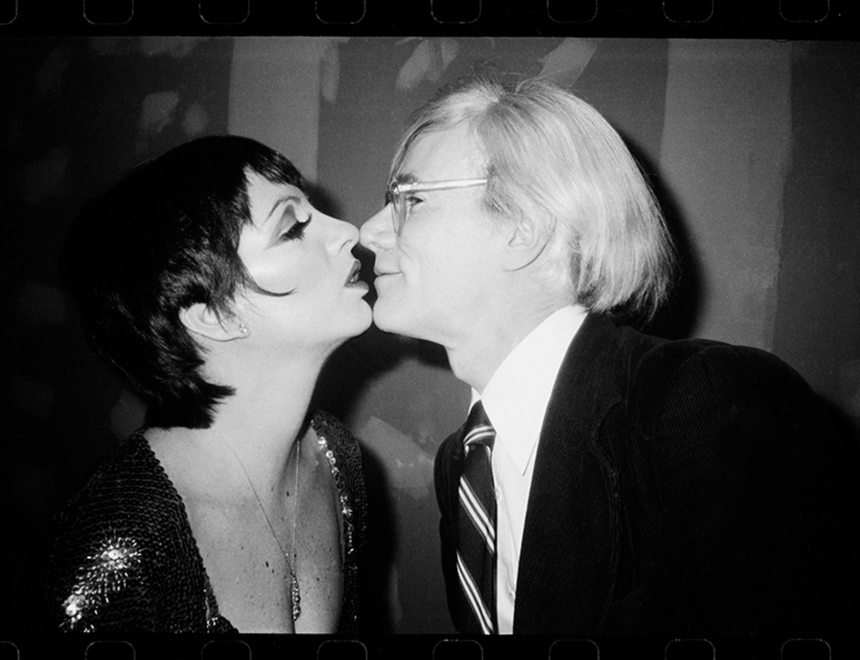 Andy Warhol Kissing Liza Minnelli